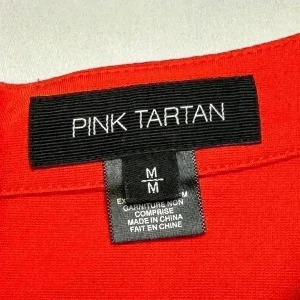 PINK TARTAN Red A-line Fitted Dress (Size  M/M) - Picture 9 of 10